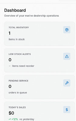 Dashboard GUI WiP, RogueWave MBS, Digital Saints Solutions created by Samantha Luck (node.js SQLite)