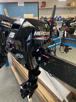 Beck's Outboard Mercury Display by Samantha