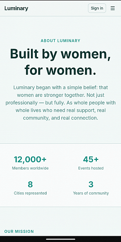 Luminary - Built by Women, For Women
