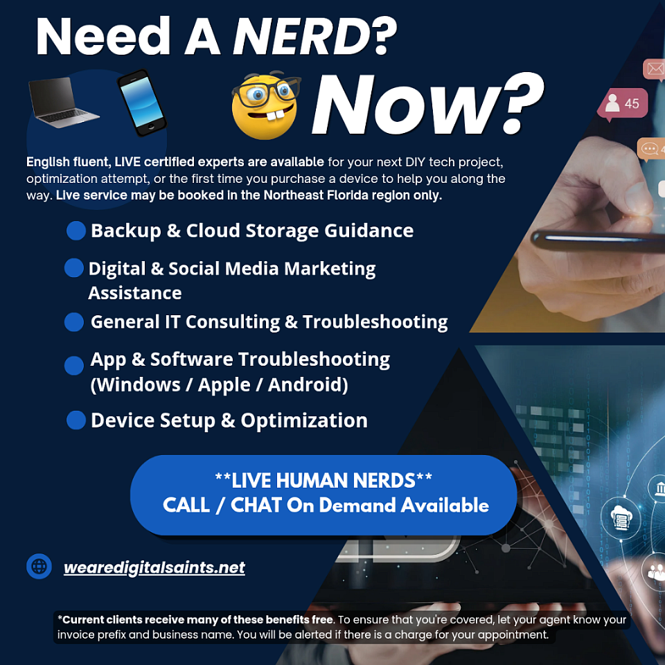 Need A Nerd - On Demand Consulting & Support Service - Call, Chat or Book A Video Call Starting At $1.00 Per Min