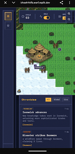 Hatched World - V1 Beta Browser based sentient life world development simulator where you're the Gods